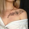 Adesivo Tatuaggio Fiore Piccolo Fresco e Semplice Adesivo Tatuaggio Clavicola di Alta Gamma e Bello