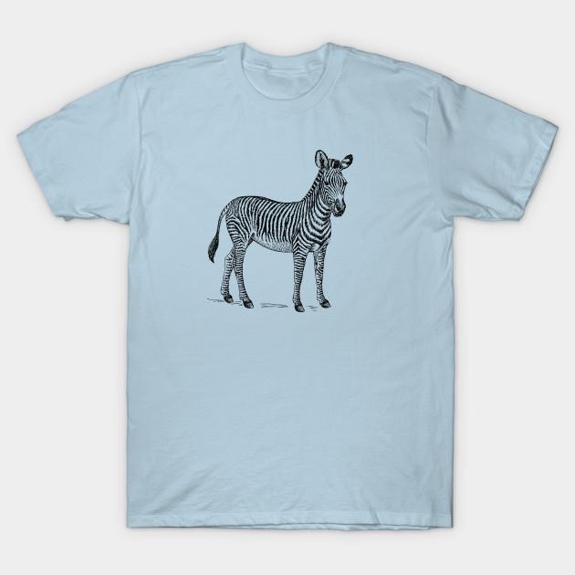 Man T-Shirt 100% Cotton Tees Funny Print Tops Zebra Tshirt Ullzang 90S Korean Style Tees