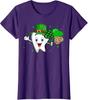 Cute St. Patricks Day Dental Squad Dentistry Teeth Ladies' Crewneck T-Shirt