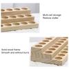 18 Slots Natural Wood Essential Oil Display Stands Holder Rack Storage Organizer Perfume Aromatherapy Nail Polish Storage Tray