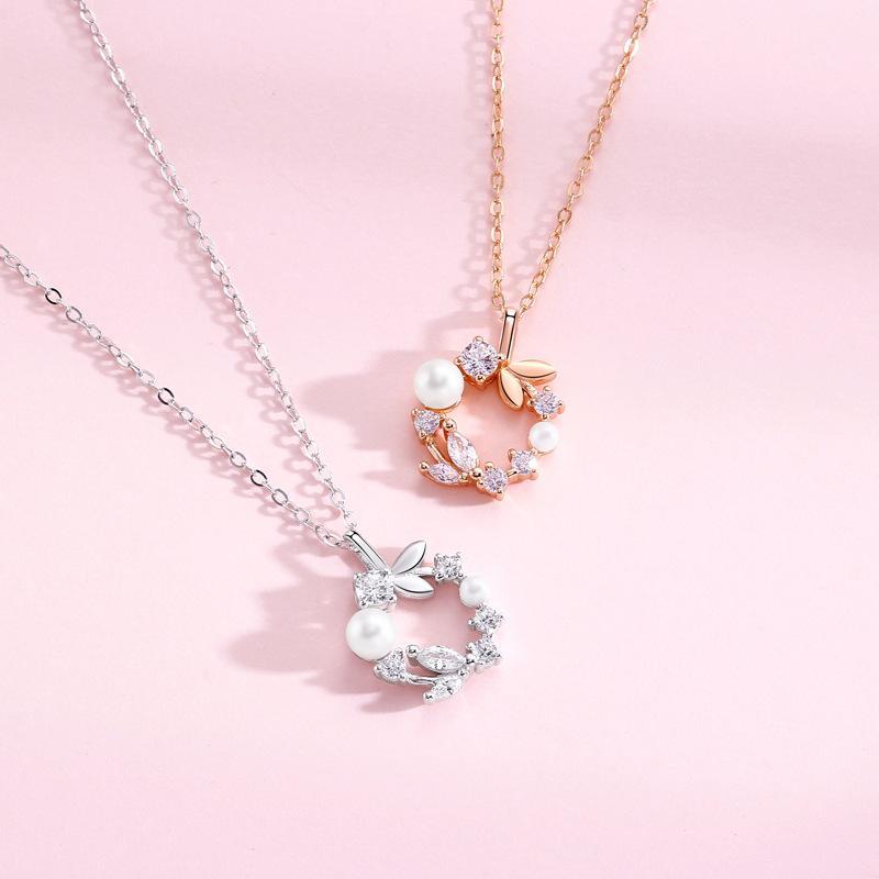 Original Lucky Pearl Wreath Necklace Female Niche Design Temperament Mori Ins Style Accessories Premium Durable