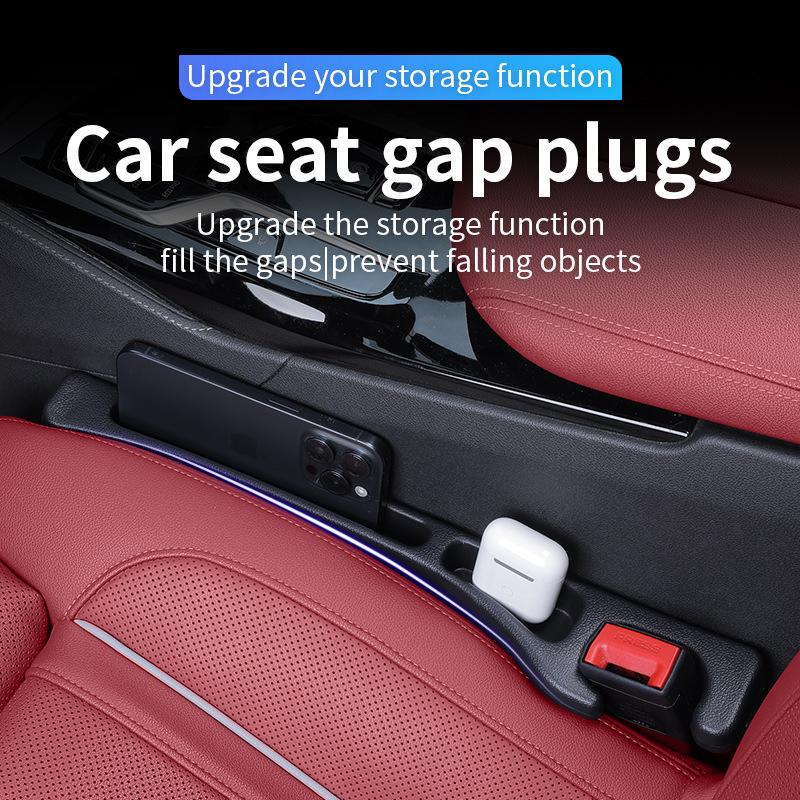 Car Seat Gap Filler Universal PU Leak-proof Filling Strip Anti-Drop Seat Gap Strip With Hole Car Decor Auto Interior Accessories