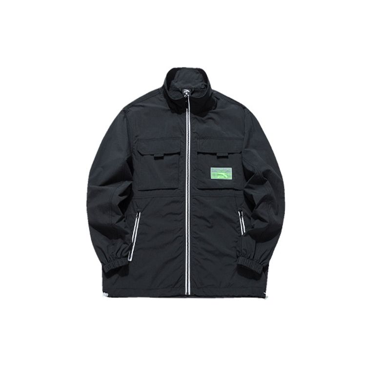 

ANTA Men s Outdoor Functional Stand Collar Woven Jacket Black 152138607-3 XXL