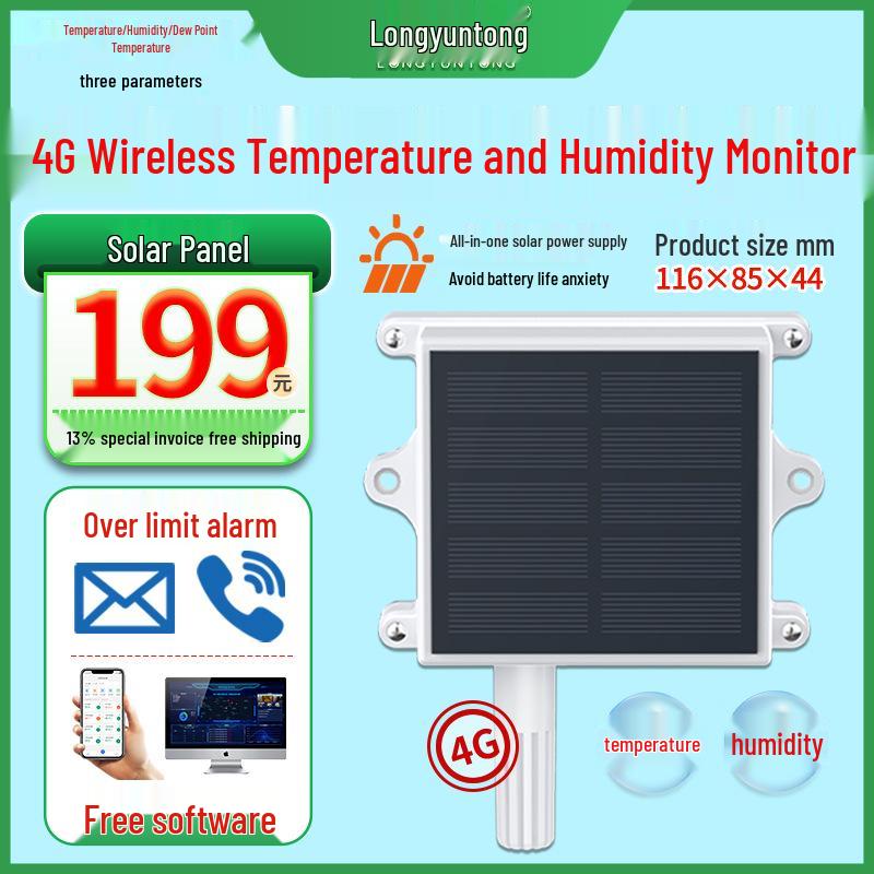 RS485 Temperature & Humidity Sensor Monitor with Modbus-RTU Protocol