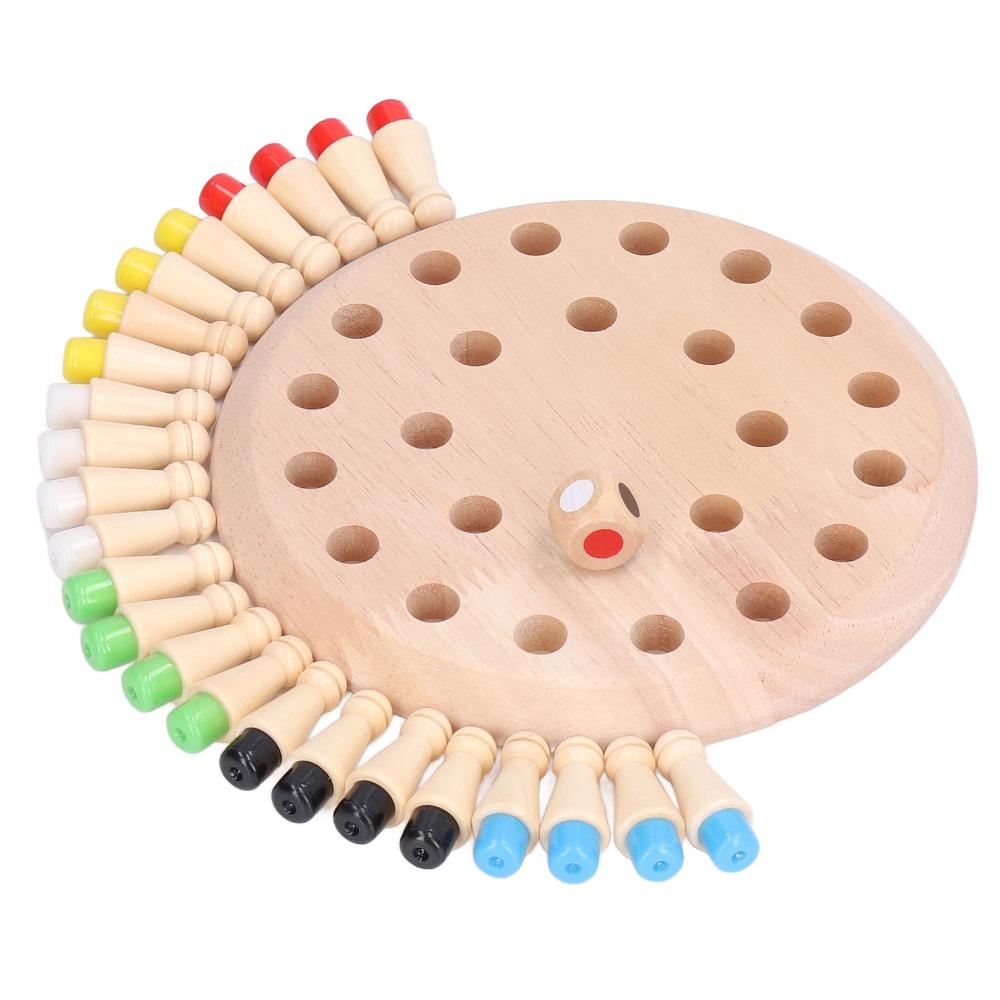 Matchstick Design Wooden Board Game Memory Training Block Board Game Early Learning