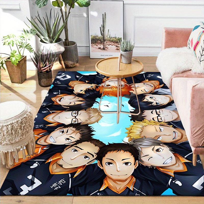 1pc Haikyu!! Pattern Area Rug, Anti slip Non Shedding Stain Resistant Carpet