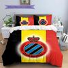 Club Brugge KV Pattern Bedding,Quilt Set Quilt Cover Pillowcase Home Birthday Gift(1 * Duvet Cover + 2 * Pillowcase, Without Core)
