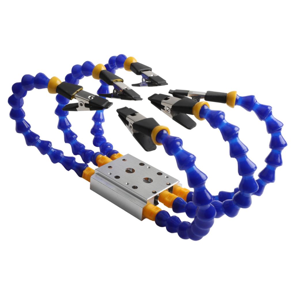 Soldering Tool with Flexible Arms Welding Table Clamp for Secure Holding of Small Components and Circuit Boards