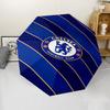 Automatischer Regenschirm im Chelsea Football Club Design, Leicht & Tragbar, 8 Speichen, Perfekt für Reisen im Freien, Geburtstage, Weihnachten, Geschenke.