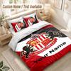 Custom Name Bedding Set 3 PiecesSunderland FC Print Duvet Cover + 2 Pillowcases Soft Bed Decor
