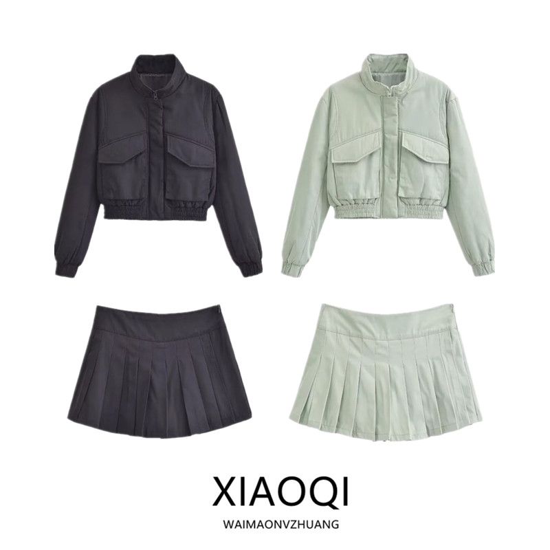 Fashion Style 2024 Spring New Arrival Women's Clothing Jacket Outwear High Waist Nylon Culottes 4341747 537