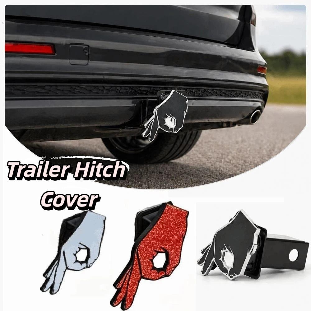 Circle Hand Pattern Trailer Receiver Cover Lightweight Material SUV Rear Cover  Outdoor Adventures