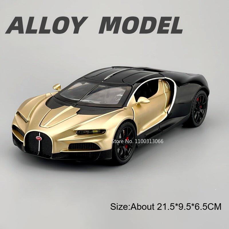 1:24 Scale Tourbillon SLS Toy Cars Models Alloy Diecast with Light Music Pull Back Miniature Sports Car Boys Educational Toys