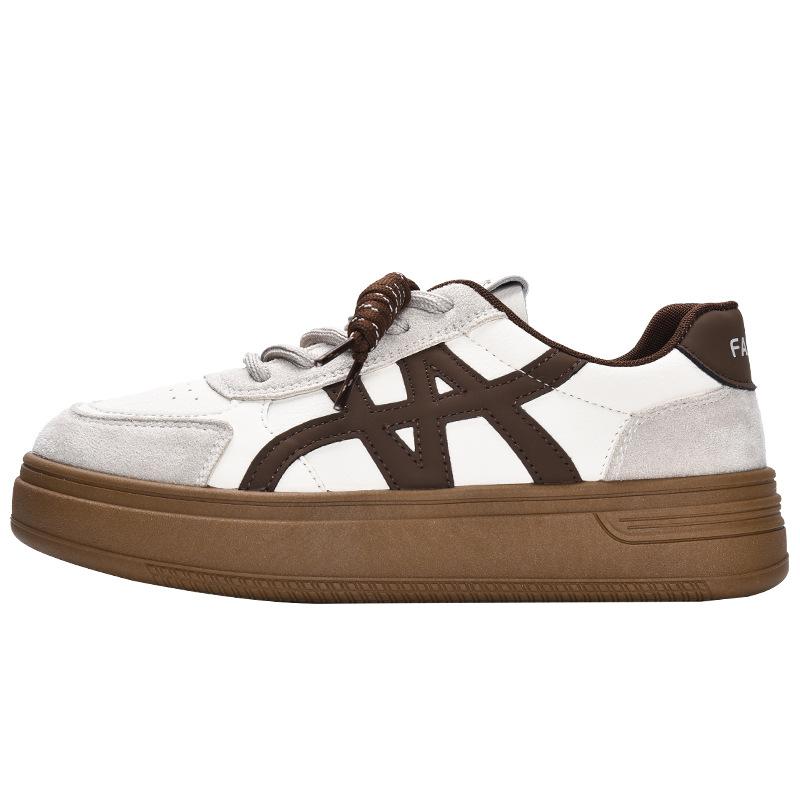 Dexun shoes girls 2025 new autumn casual platform heightening Forrest Gump shoes student niche retro board shoes trend