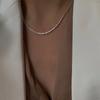 Shiny Sparkling copper Plated Clavicle Chain Necklace Bracelet Zircon Set for Women Minimalist Starry Sky Accessories