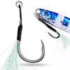 10pcs Lure Barbed Fishing Hooks 11-13-15-16-17-18-19# Sea Fishing Fishhook With Feather Fishing Tackle Accessories