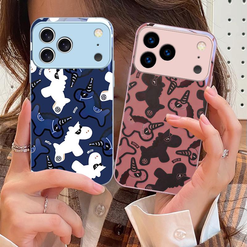 Unicorn cartoon wallpaper For iPhone 17 Air 16 E 15 14 13 Plus 12 mini 11 17 Pro Max XR Xs Max 16E 7 8 Tempered Glass Phone Case