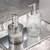 Foam Soap Dispenser with Diamond Glass Refillable Hand Soap Dispenser Worktop Soap Dispenser Mouthwash Lotion Dispenser