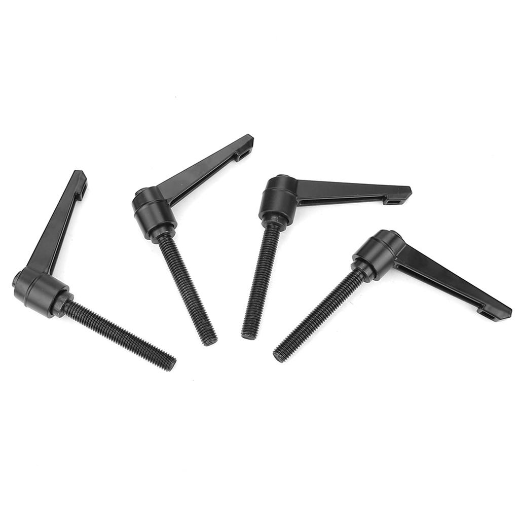 4PCS Metal Machine Knobs Adjustable Fixing Handle M10 Male Thread (80mm)