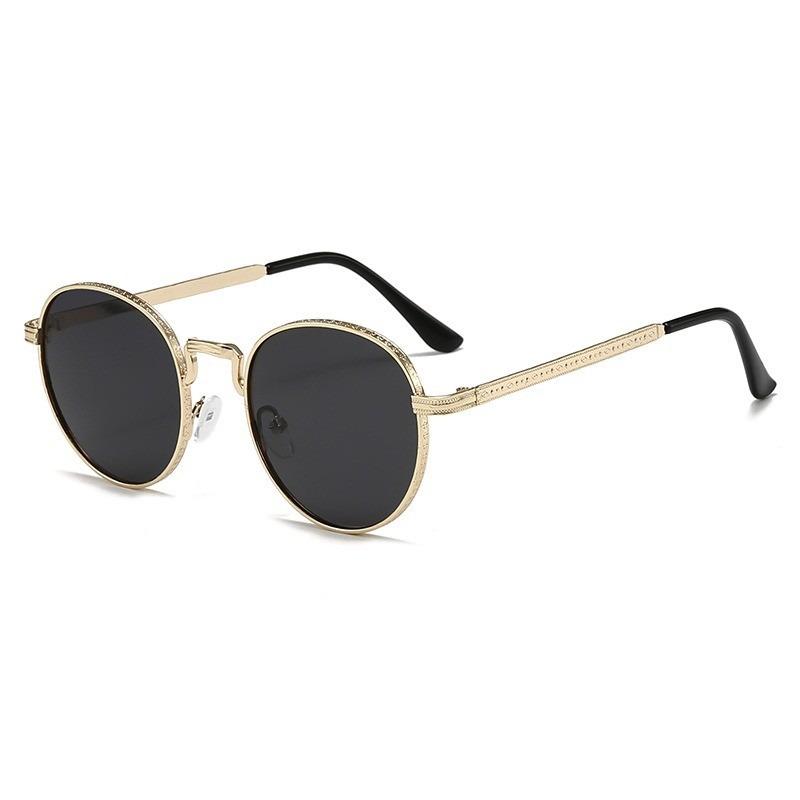 Retro Punk Sunglasses Men and Women Trendy Hip Hop Disco Jumping Oval Sun Glasses