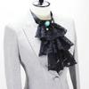 Elegant Ruffled Lace Jabot Collar for Women Gothic Victorian Fashion Accessory