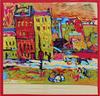 90*90cm Luxury Brand Women Silk Scarfs Van Gogh Painting Square Scarves Spring Summer Shawls For Ladies
