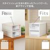 Tenma Storage Box Fits Case Small Item Width 25.7Depth 36.9Height 14.6cm Resistant Sagging Holder Costume Color White Clear Model 36-25