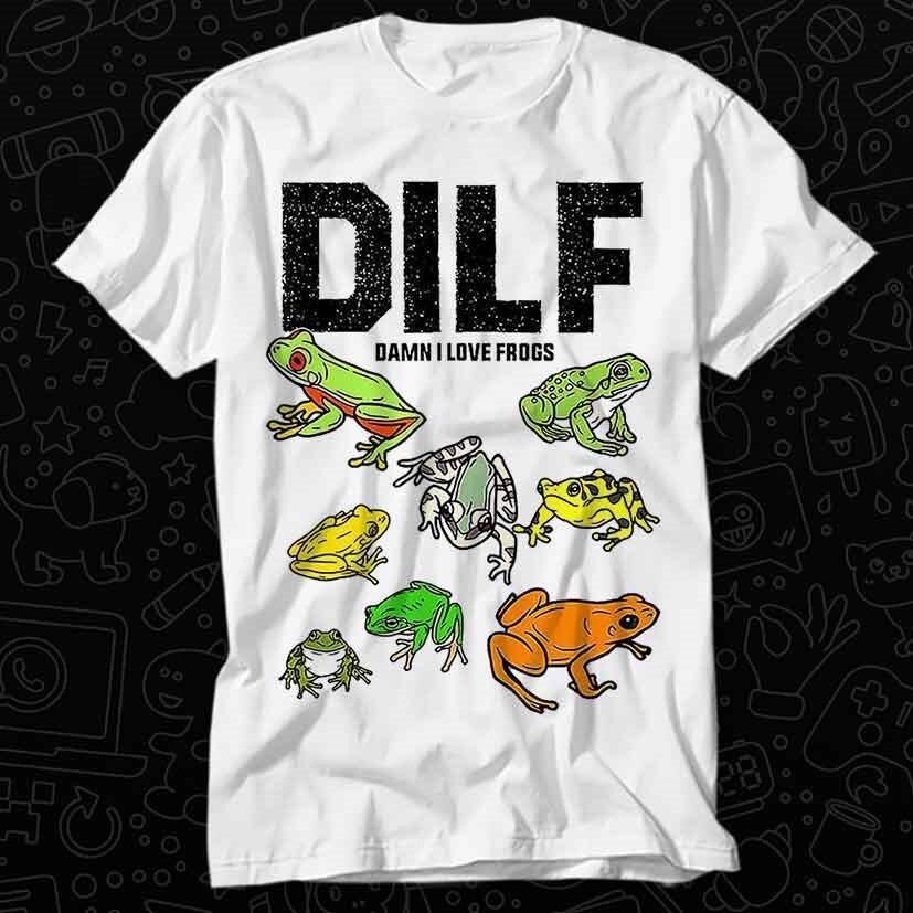 

Frog Lover DILF Man I Love Frogs Meme T Shirt 554 L