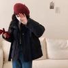 Winter new shawl small down cotton clothes women's short stand-up collar thickened solid color bread clothes jacket