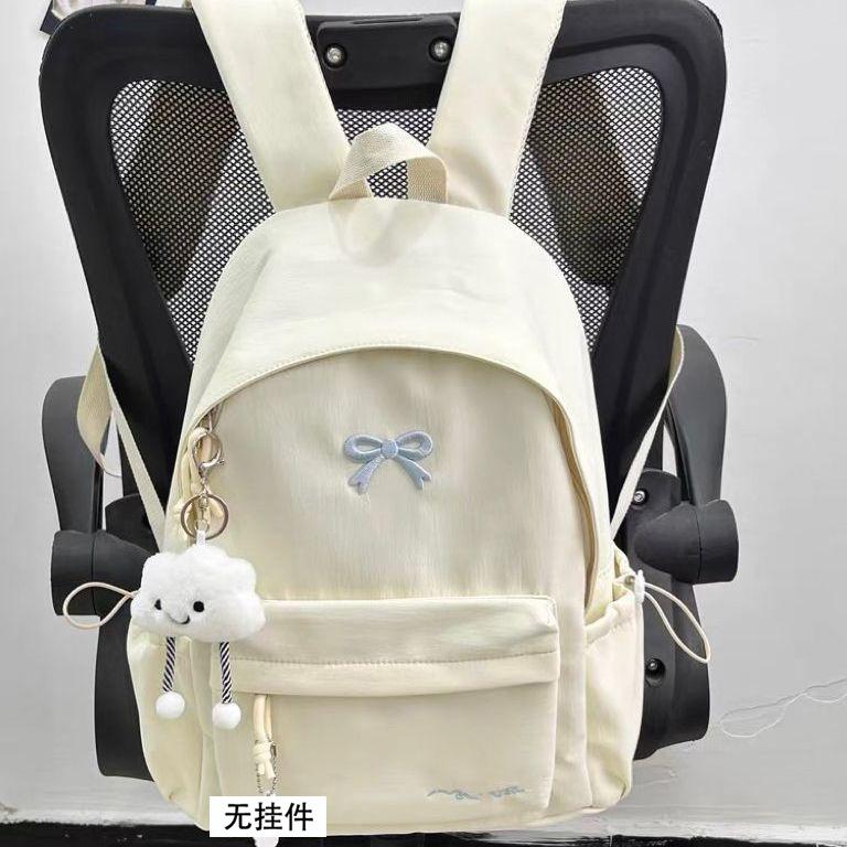 Schoolbag schoolbag junior high school girls bow high value girl heart backpack 1011 summer college student backpack