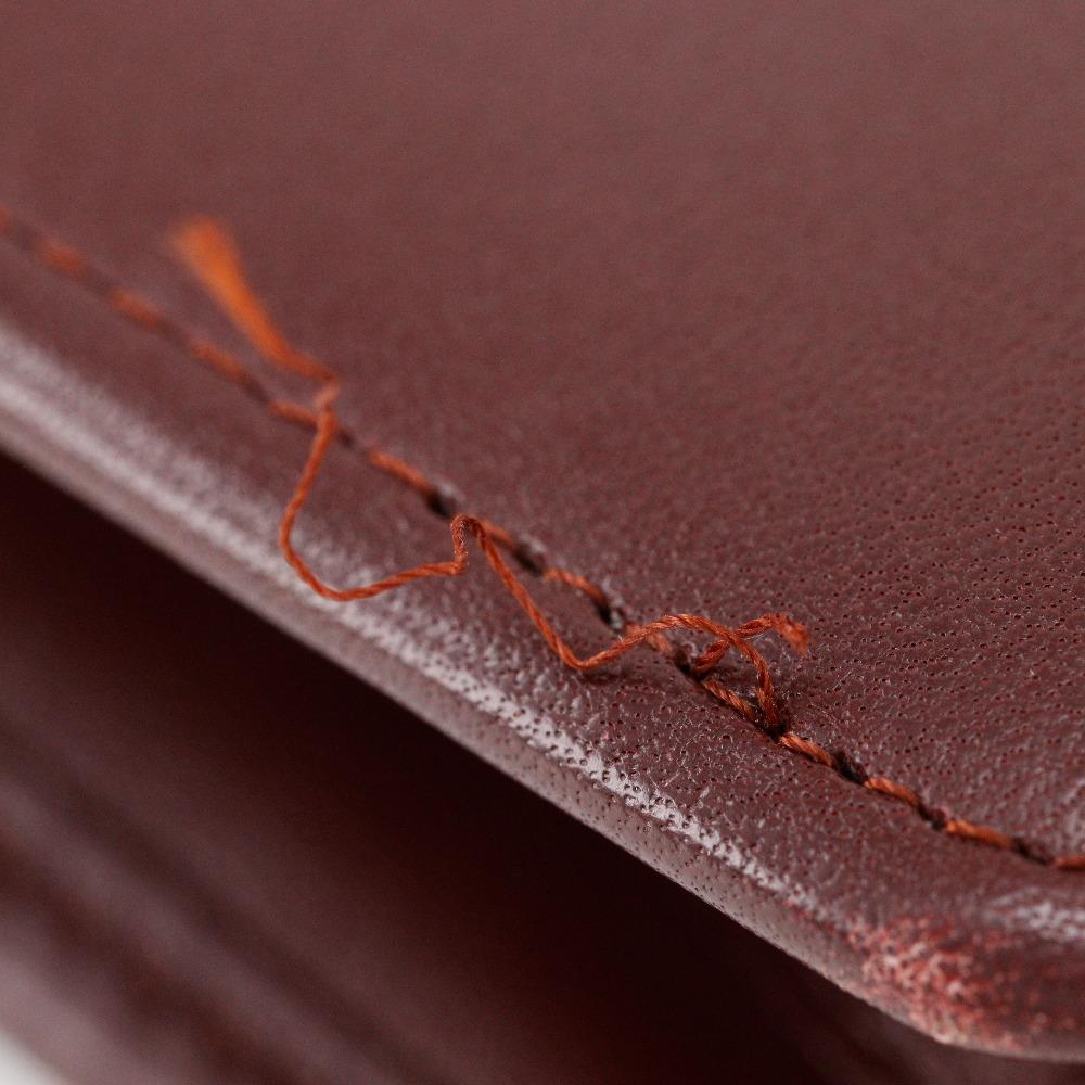 Cartier Must Line Umhängetasche Bordeaux Kalbsleder Damen Gebraucht