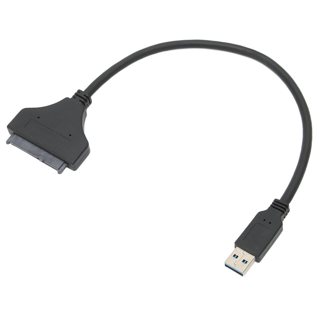 USB to SATA Adapter 6Gbps Transfer Speed ABS for 2.5in 7‑15mm HDD SSD with LED Indicator for Windows
