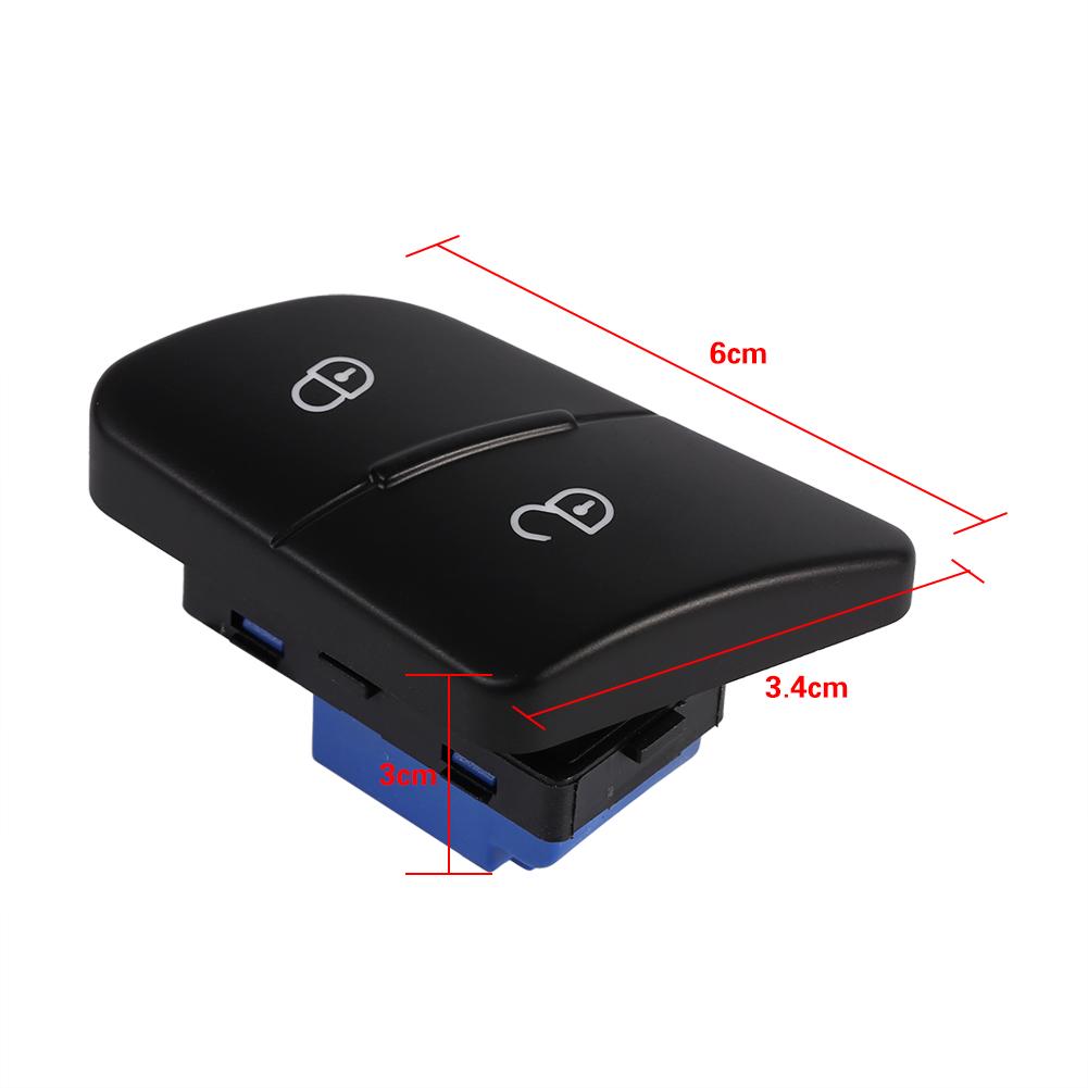 LH Driver Side Car Door Lock Switch Central Locking Button For  Passat 2006 2011 B6 3C
