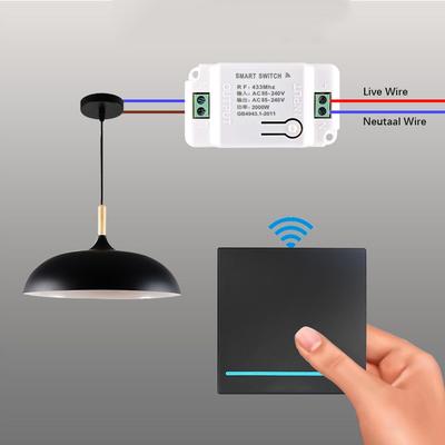 Wall Light Wireless 2 Way Push Button Switch Remote Control Switch Remote Transmitter Rocker Switch