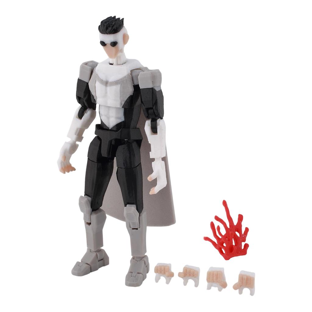 3D Printed Articulated Joint Figure Fully Poseable Action Model with Multiple Movable Parts for Creative Display and Collection