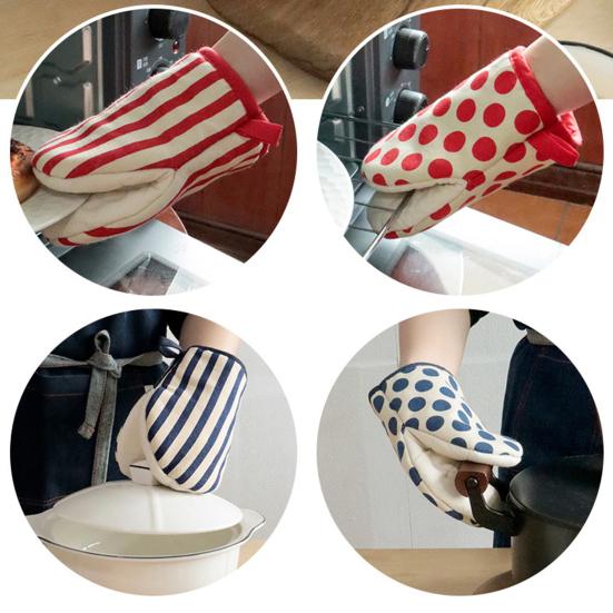 Guanto isolante 1 pezzo Guanto isolante termico ispessito Design con cordino Guanto da forno per forno a microonde per cucina
