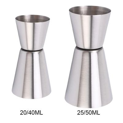 Doppelter Jigger Schnapsglas Messbecher Shot-Maß Jigger Cocktail-Messjigger für Barkeeper Barzubehör für Barkeeping
