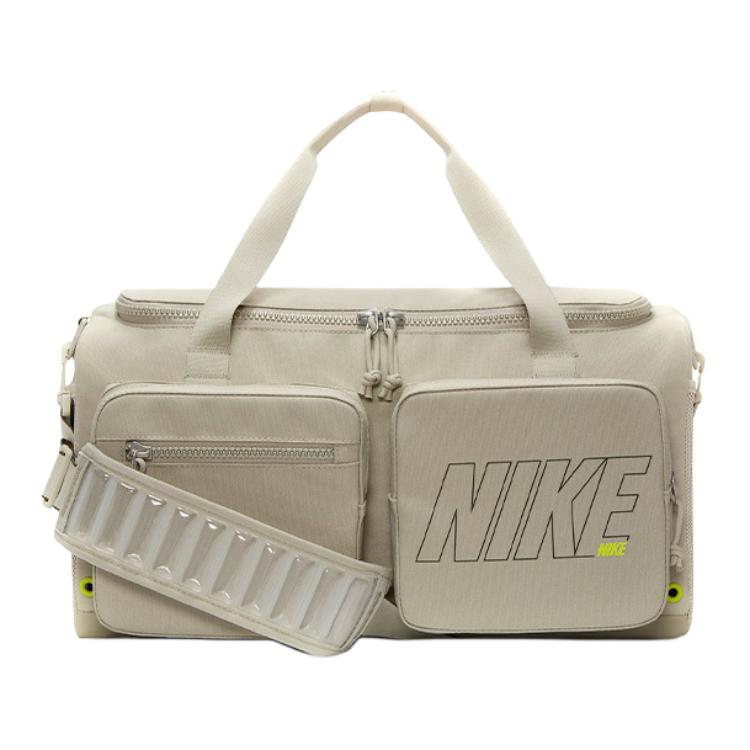 New Nike Fabric Luggage Bag Training Bag Camping Bag Handbags Gym Bags Unisex Light Beige DO6612-230