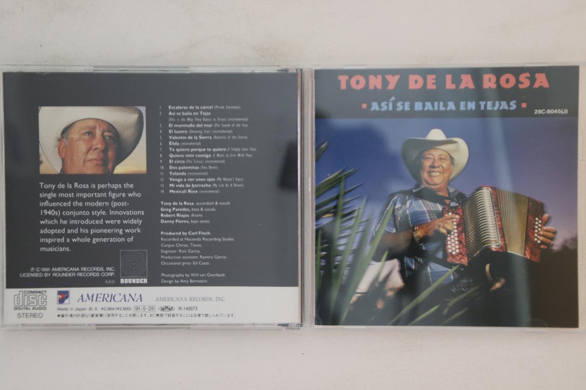 

CD TONY DE LA ROSA - Asi Se Baila En Tejas 28C8045 ROUNDER Japan Latin Used