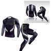 Men Tight Fitness Suit Quick Drying 2 Piece Breathable Workout Suit with Gel Pad for Exercise