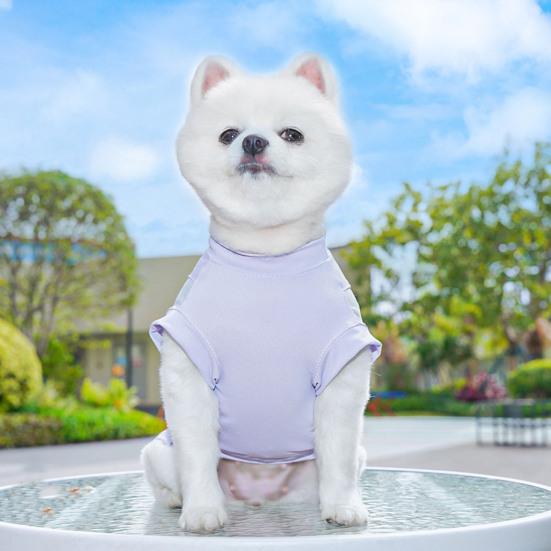 Sun Protection Dog Shirt Breathable Quick-Drying Ice Silk Dog Cooling T-shirts Summer Pet Sleeveless Clothes for Small Medium Dogs