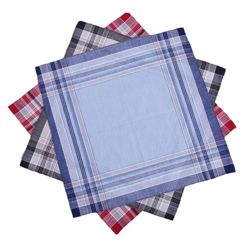 Retro Cotton Handkerchief for Men - Soft, Old-Fashioned, Sweat-Absorbent, Ideal for Middle-aged and Elderly