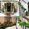 1Pcs Christmas Decoration Green Garland Artificial Plant Wreath Ornament for Home Decor Party DIY New Year Xmas Tree Accessory