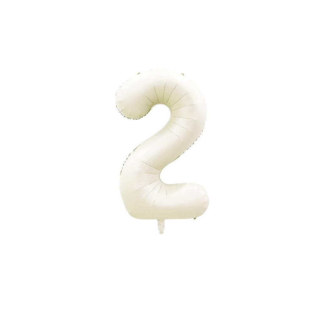 32-Inch Gradient Color Aluminum Foil Number Balloons - US Version