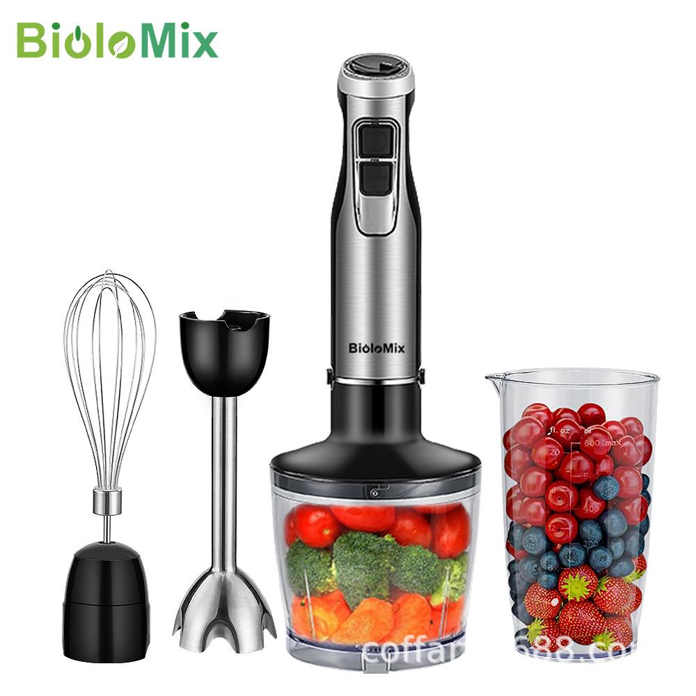Portable Hand Blender & Mixer: Cream Whipper, Meat Grinder, Homogenizer 220-240V UK Plug чёрный