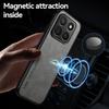 For Honor X8c 4G Case Leather Car Magnetic Holder Phone Cases for Honor X8 c X 8c HonorX8c 4G Soft TPU Frame Protect Back Cover