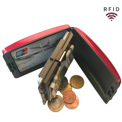 Kouzlo RFID UK Hliníkový Chladný Držák Bezpečnostní Peněženka 1ks Chráněné Tvrdé Pouzdro Sken Kredtní Karty