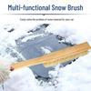 Brosse à neige en bois