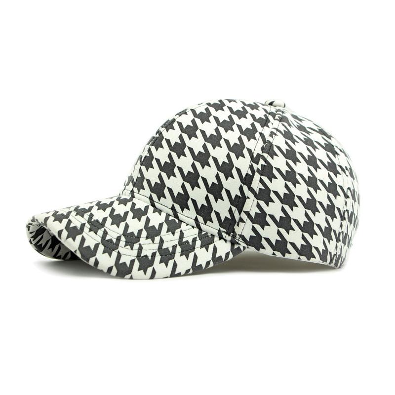 Houndstooth Baseball Cap Women's Spring Outdoor Sunscreen Hat Men's Cap