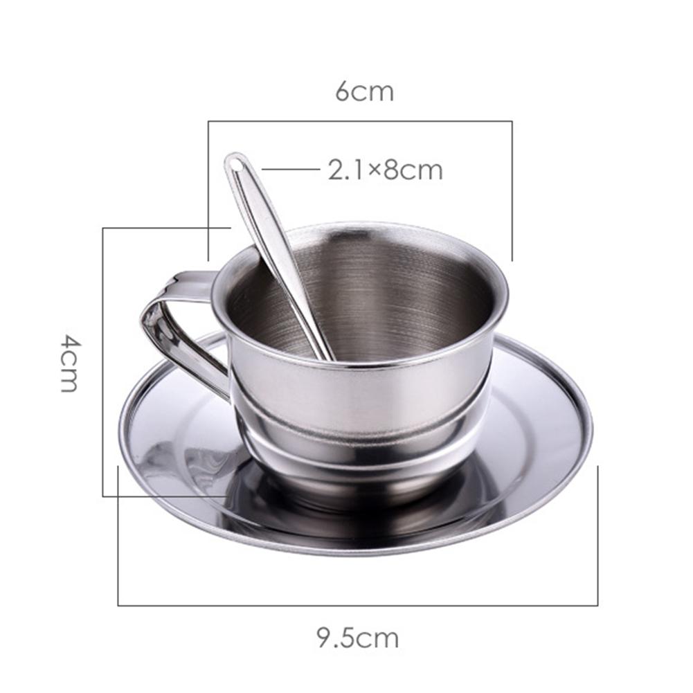 Kids Stainless Steel Tea Set Pretend Play Kitchen Toy Heat Resistant Safe Teapot Cups For Boys Girls Preschool Learning